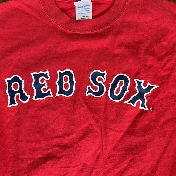 Boston Red Sox T-shirt Men’s Small 19 Joshua Beckett 2006 Red Baseball Delta Tag - Picture 3 of 8